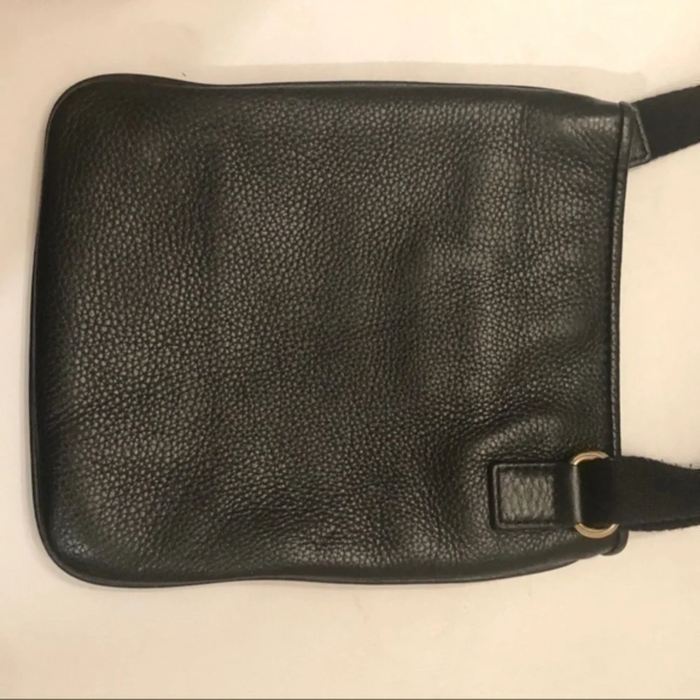 Michael kors black leather crossbody bag
